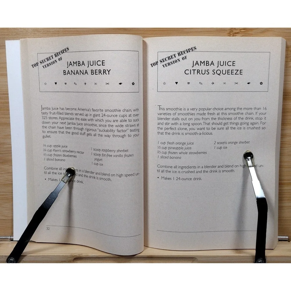 Top Secret Recipes Sodas, Smoothies, Spirits & Shakes by Todd Wilbur 2002 SIGNED